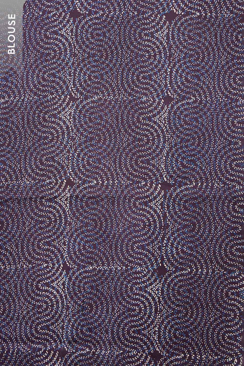 Blue Woven Viscose Tissue Saree image number null