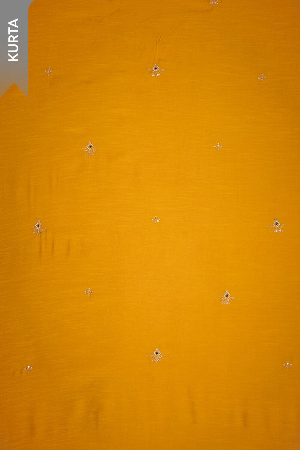Yellow Viscose Embroidered Unstitched Suit Set image number null
