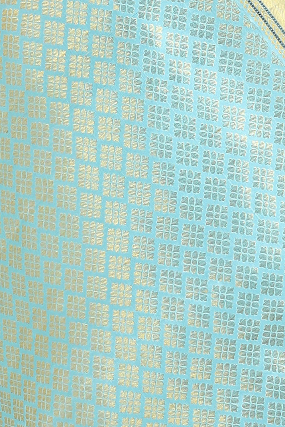 Light Blue Pure Silk Kanjivaram Saree image number null