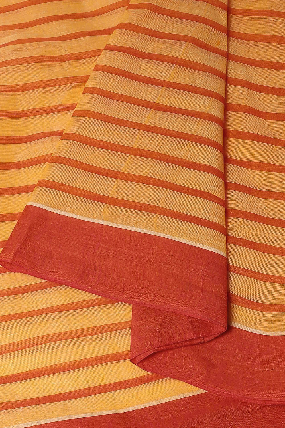 Yellow Pure Cotton Bengal Saree image number null