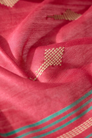 Green Woven Silk Viscose Bhagalpur Saree thumbnail image number null