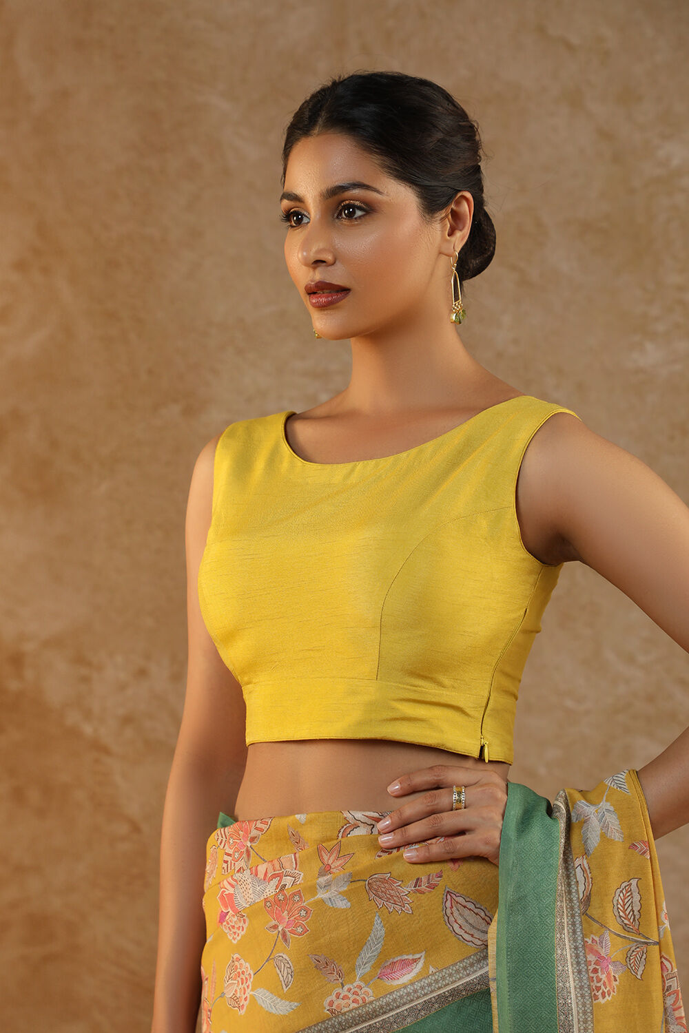 Yellow Woven Viscose Blouse image number null