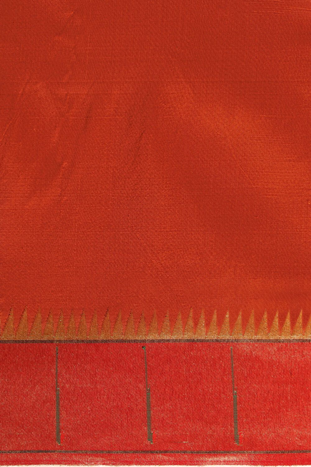Orange Tapestry Pure Silk Paithani Saree image number null