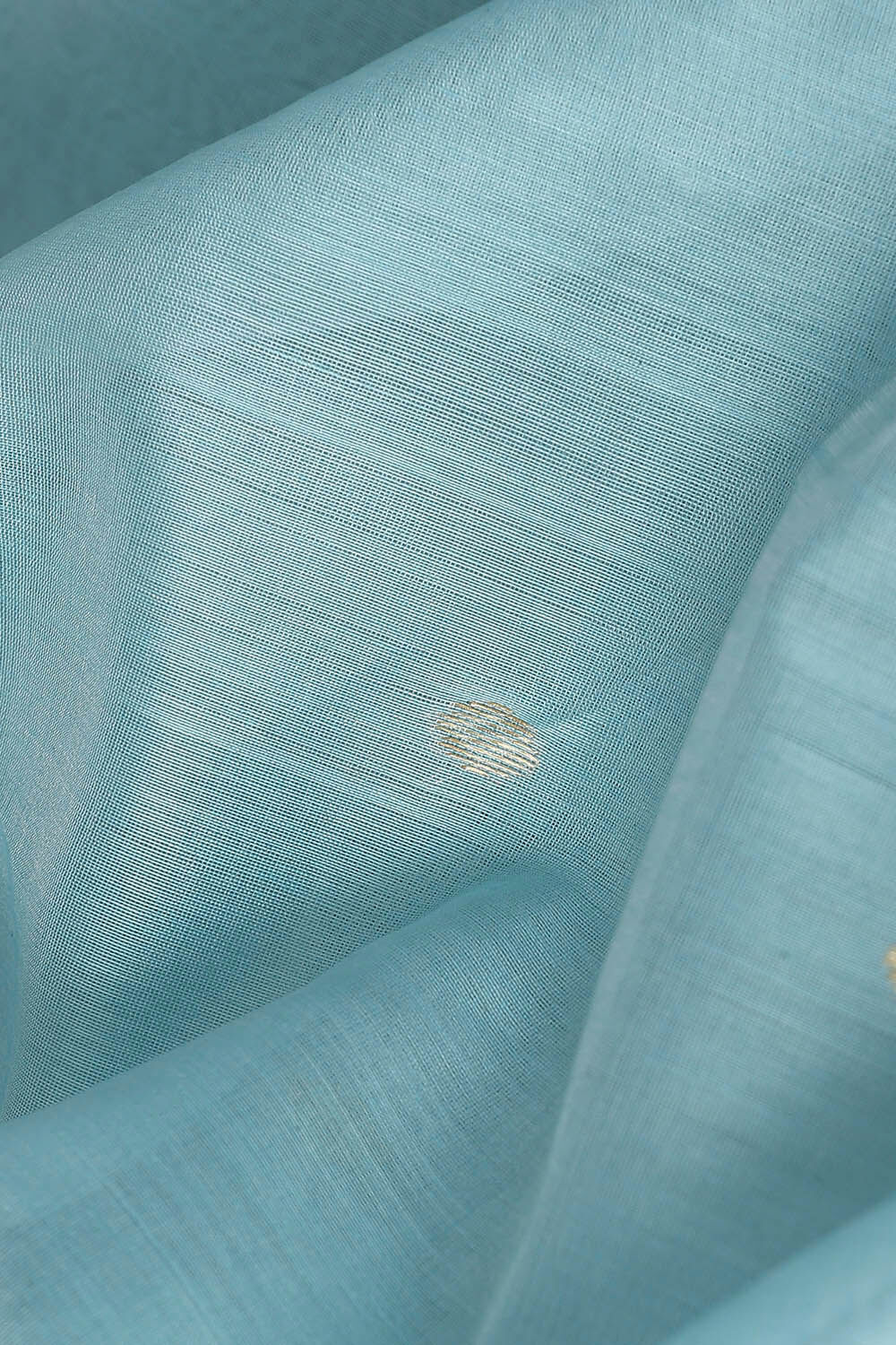 Light Blue Pure Silk Cotton Chanderi Saree image number null