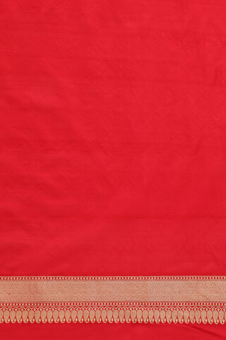 Red Pure Silk Banarasi Tanchoi Saree thumbnail image number null
