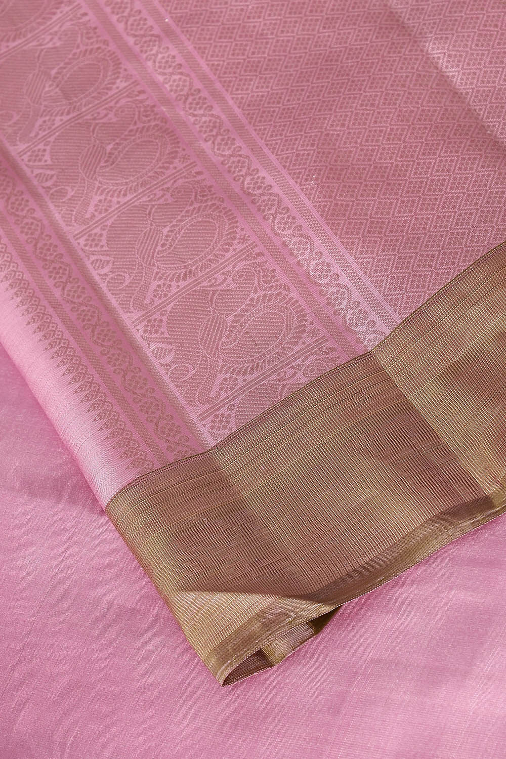 Pink Pure Silk Kanjivaram Saree image number null