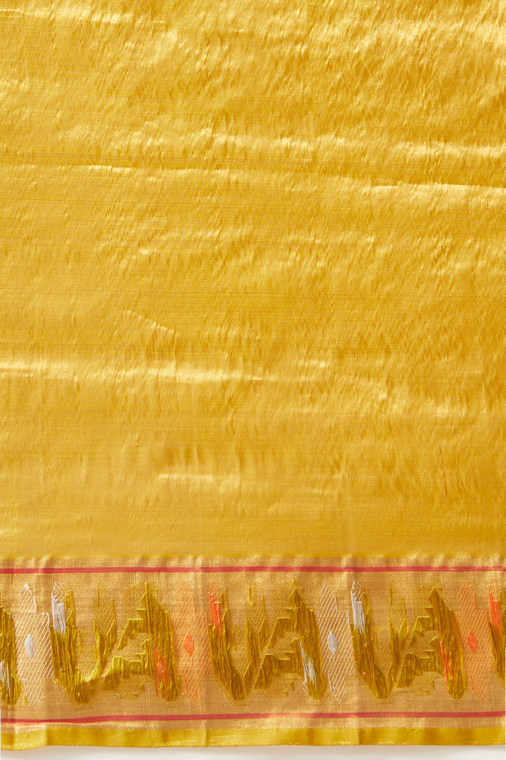 Light Orange Pure Organza Tissue Kanjivaram Saree image number null