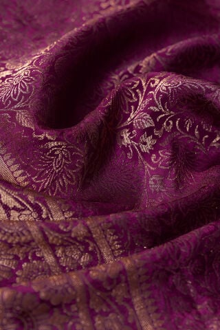 Purple Woven Pure Viscose Saree thumbnail image number null