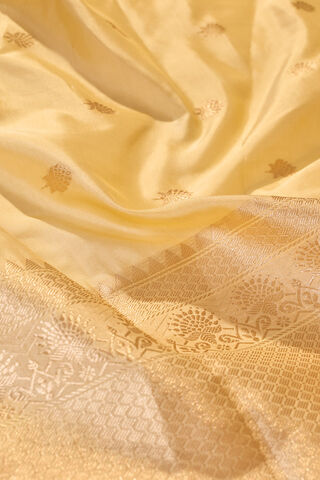 Beige Banarasi Inspired Design Silk Viscose Kadwa Saree thumbnail image number null