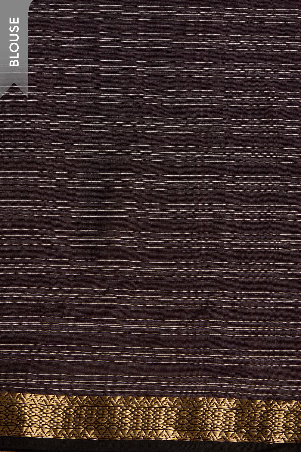 Light Violet Woven Pure Silk Cotton Maheshwari Saree image number null