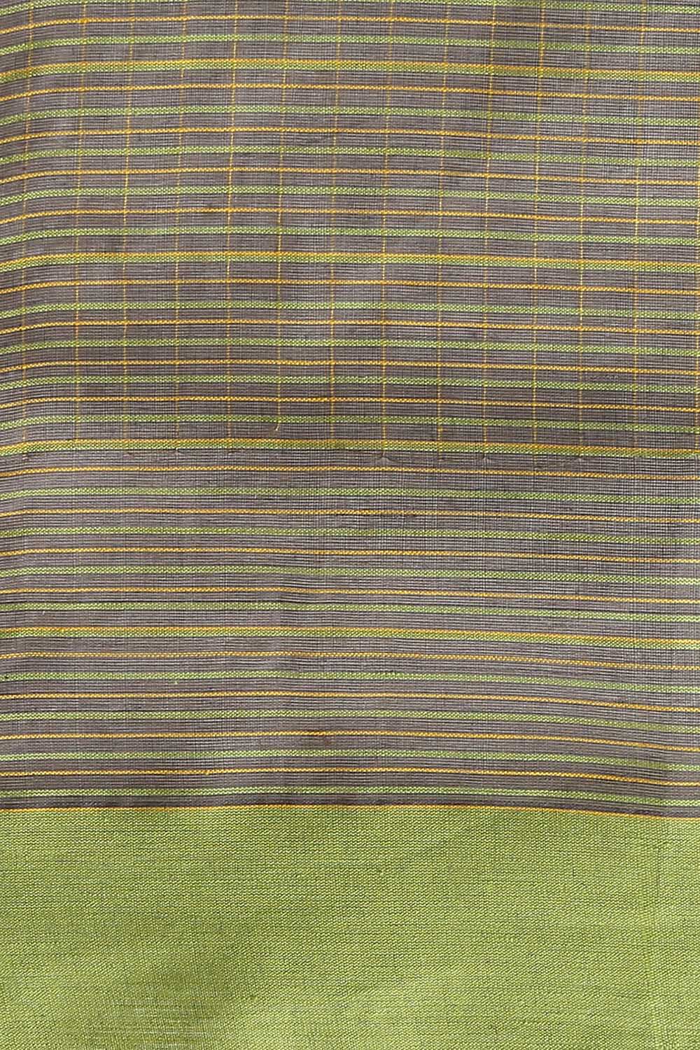 Green Pure Cotton Naranyanpet Saree image number null