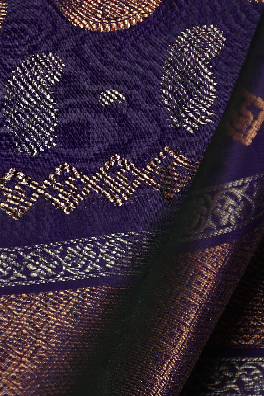 Blue South Pure Silk Woven Saree image number null