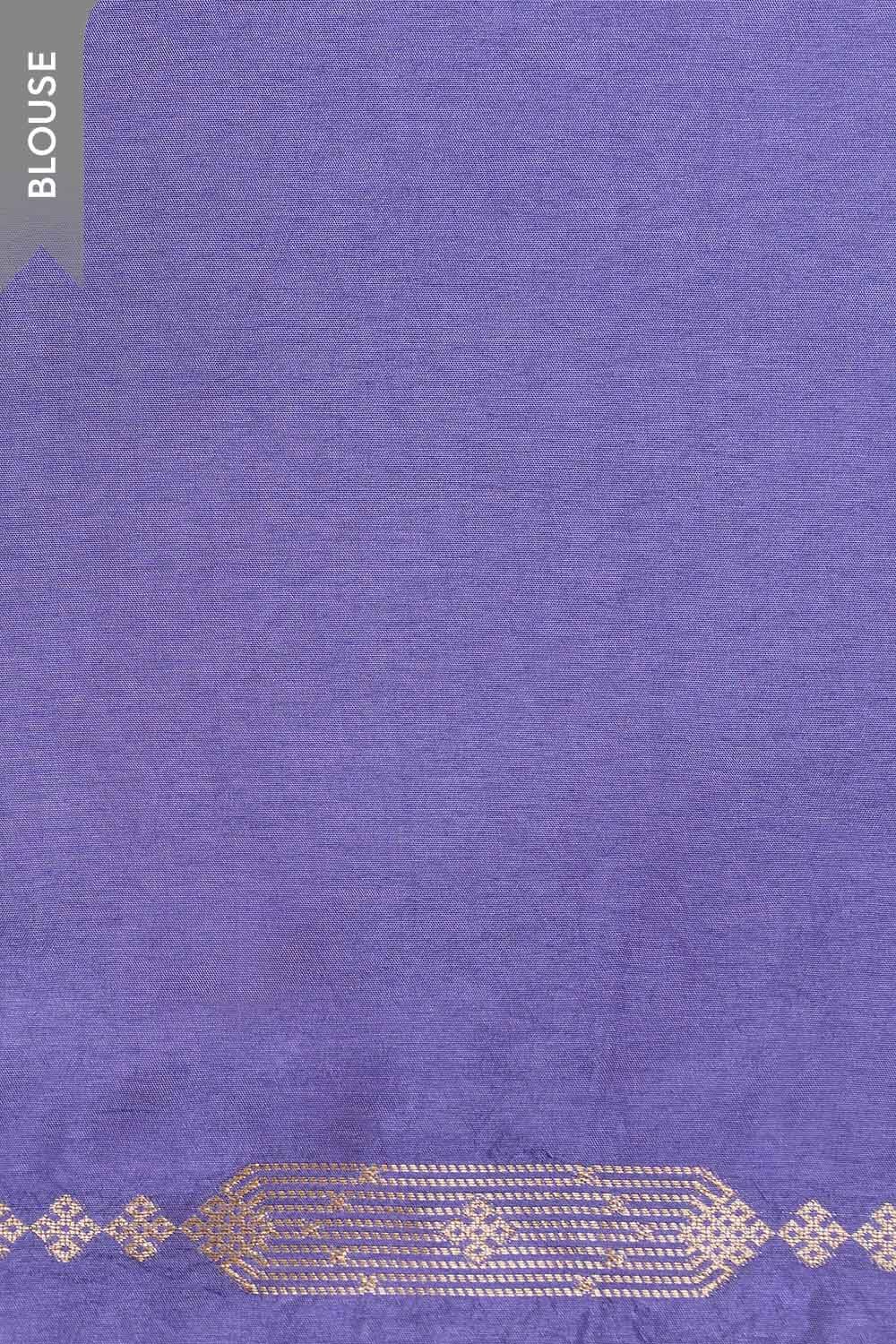 Violet Woven Pure Viscose Saree image number null