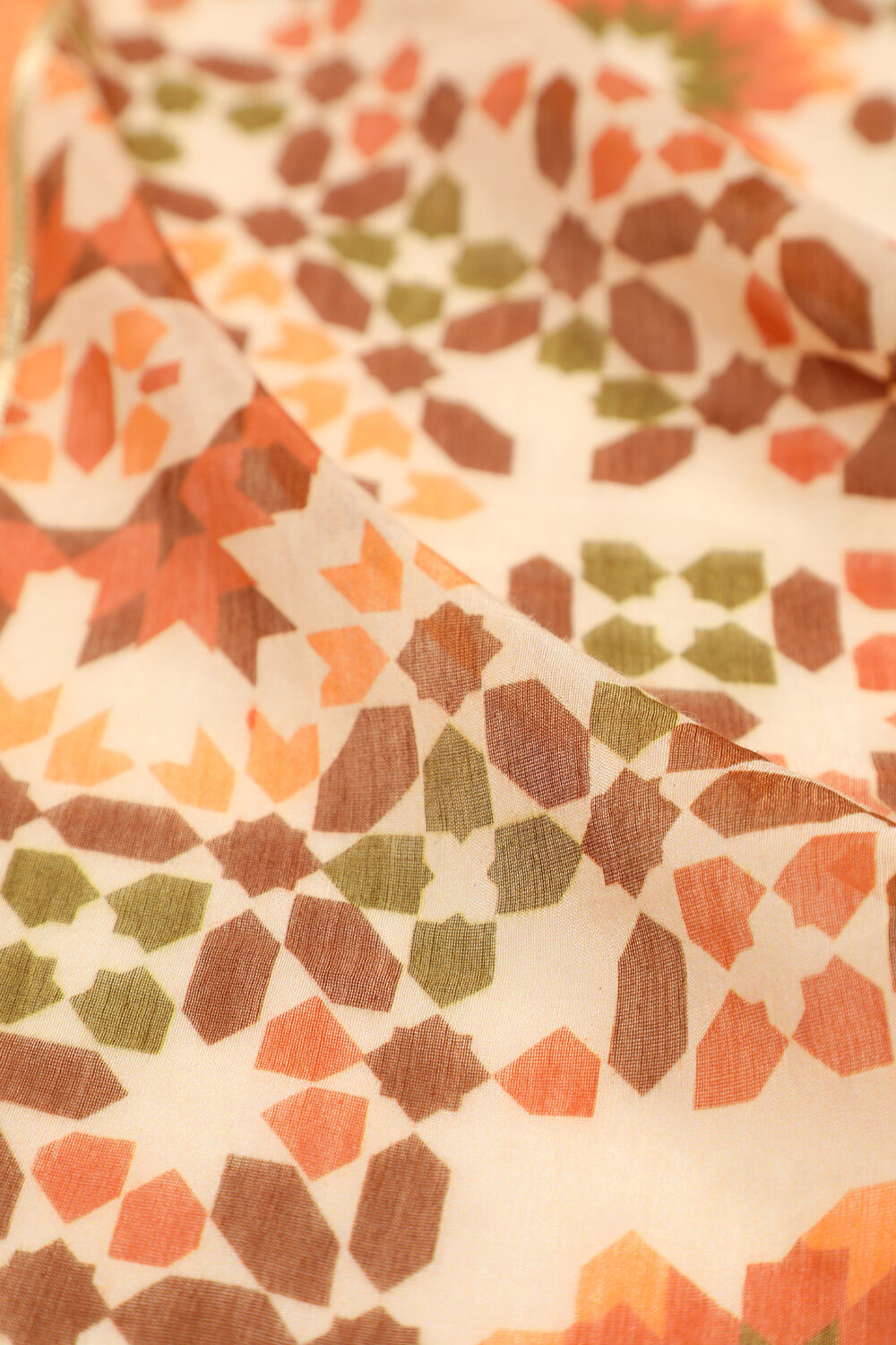 Cream Contemporary Pure Silk Cotton Digital Printed Saree image number null