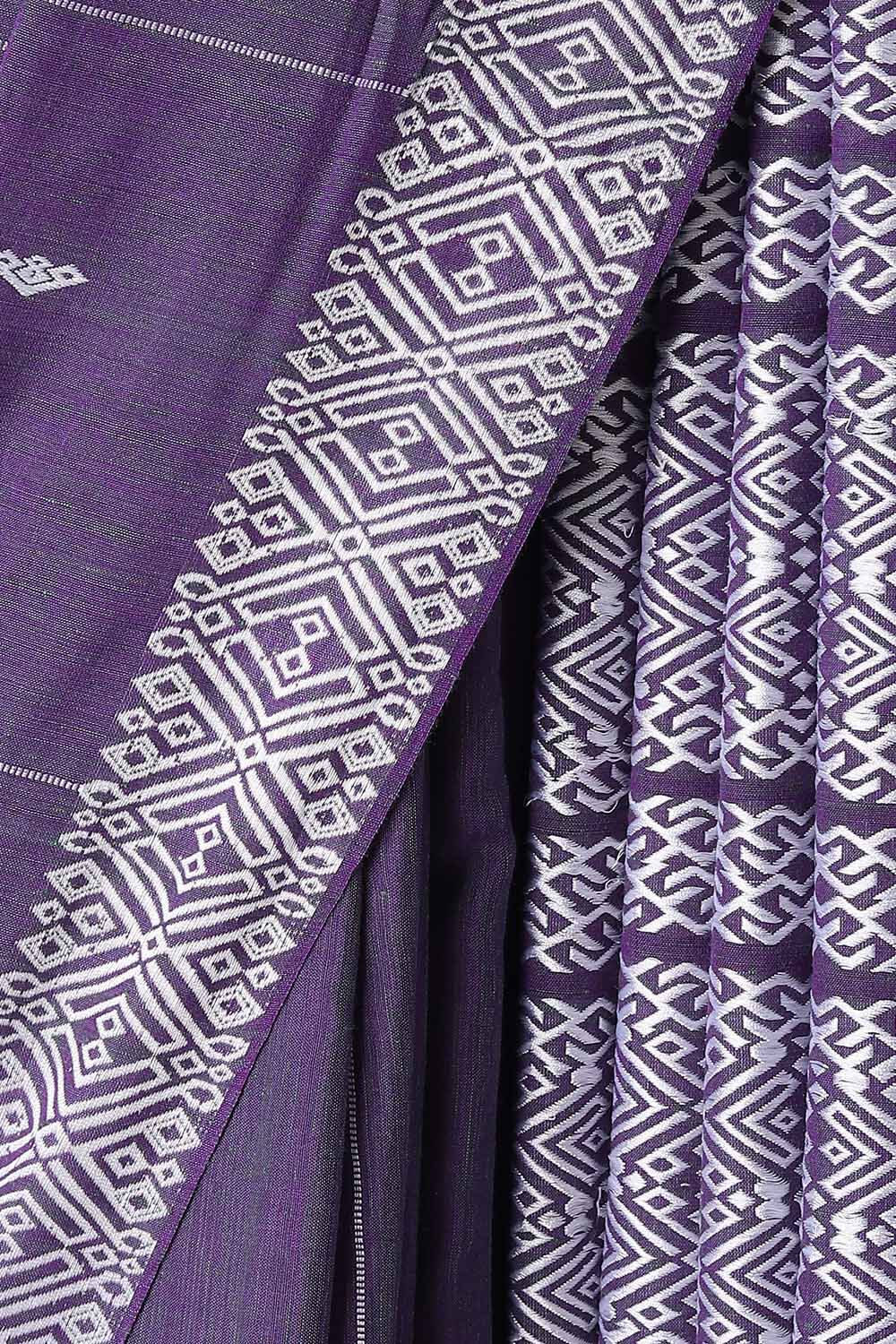Dark Blue Modal Eri Assam Saree image number null