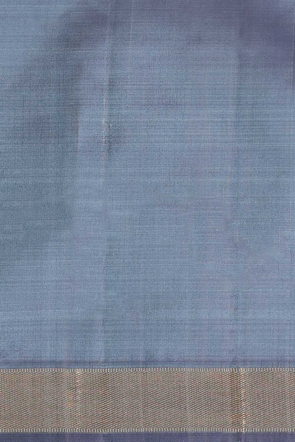 Blue Pure Silk Kanjivaram Saree image number null