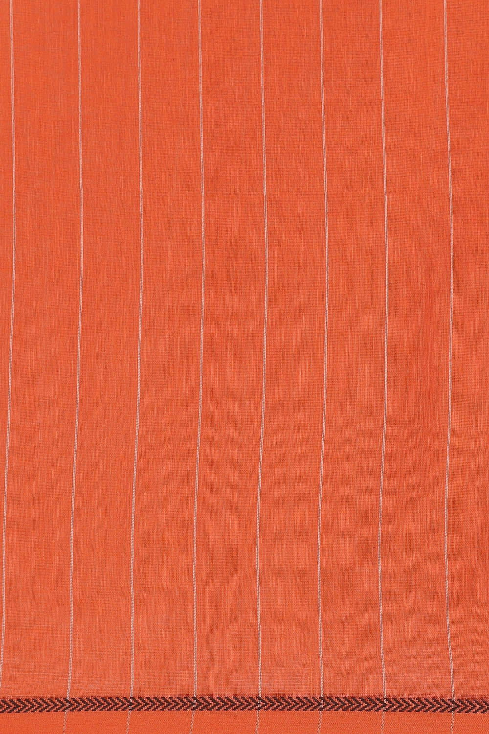 Orange Pure Cotton Bengal Saree image number null