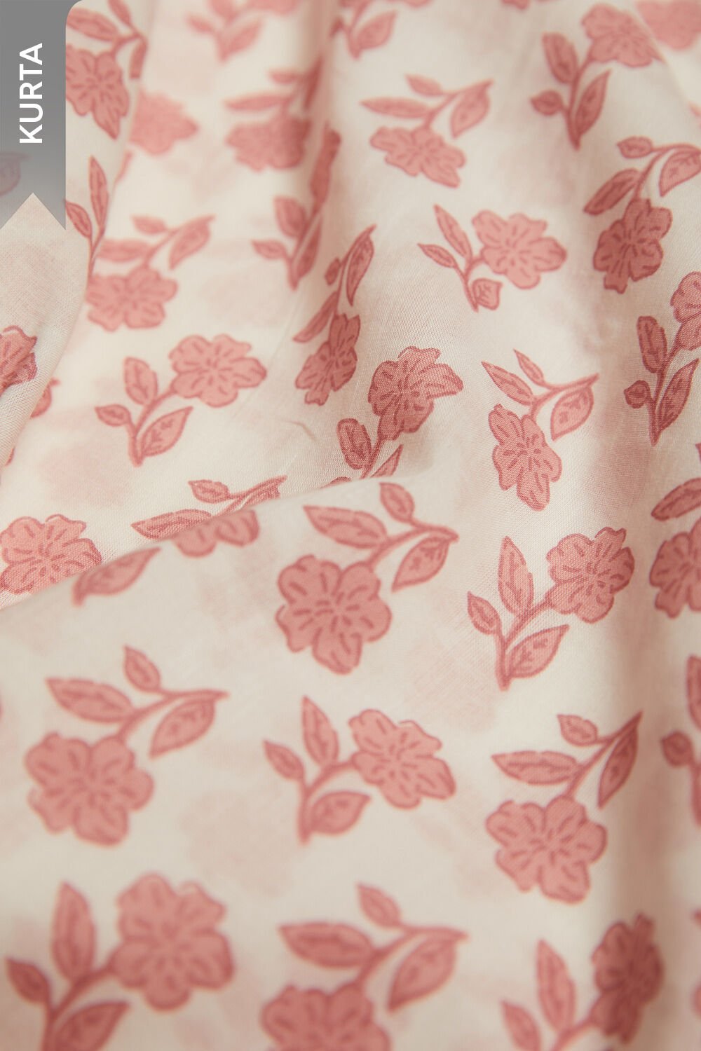 Off White Screen Printed Pure Cotton Unstitched Suit Set image number null