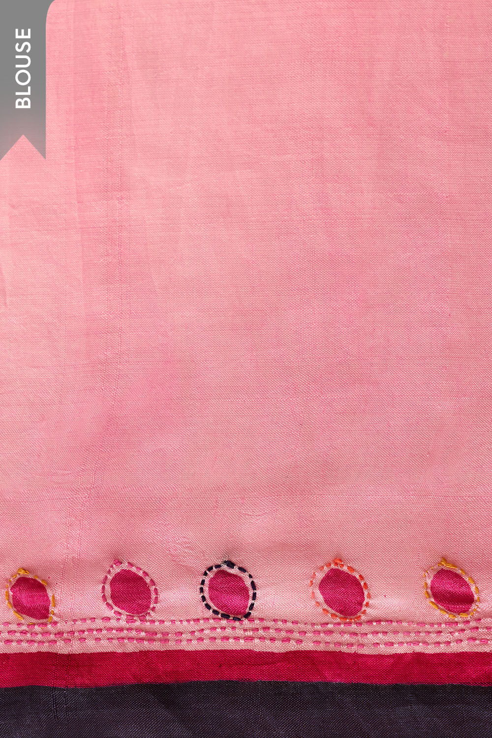 Dark Blue Bengal Pure Silk Hand Painted Saree image number null