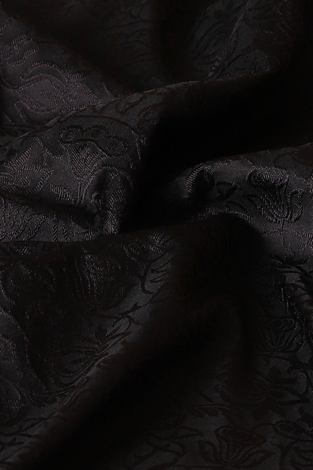 Black Pure Silk Banarasi Tanchoi Saree image number null