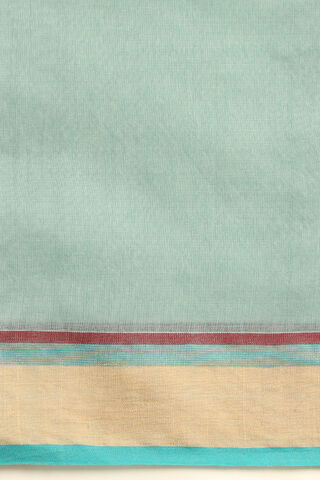 Light Green Pure Silk Cotton Woven Bengali Saree thumbnail image number null