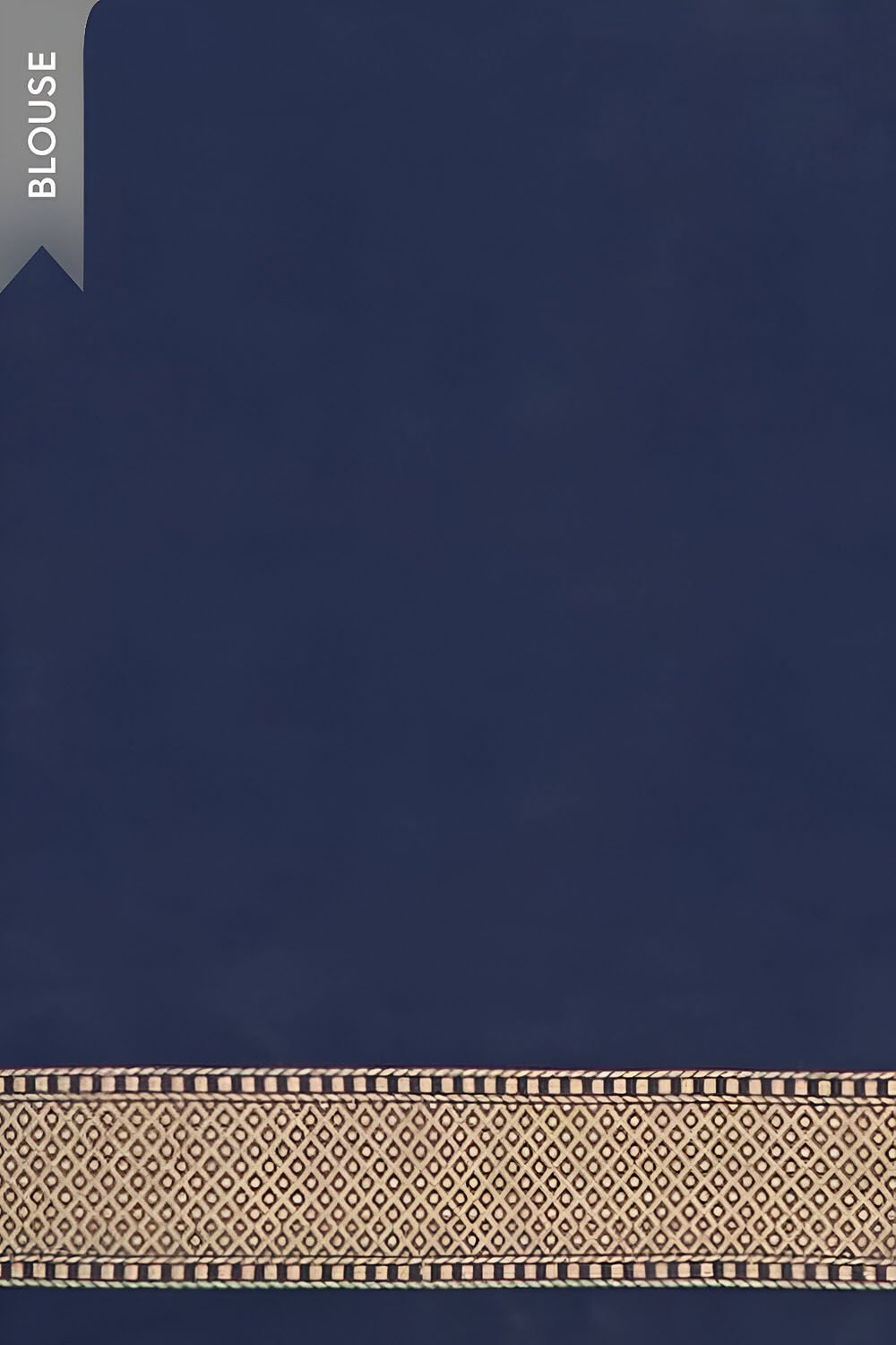 Dark Blue Pure Silk Kadwa Banarasi Saree image number null