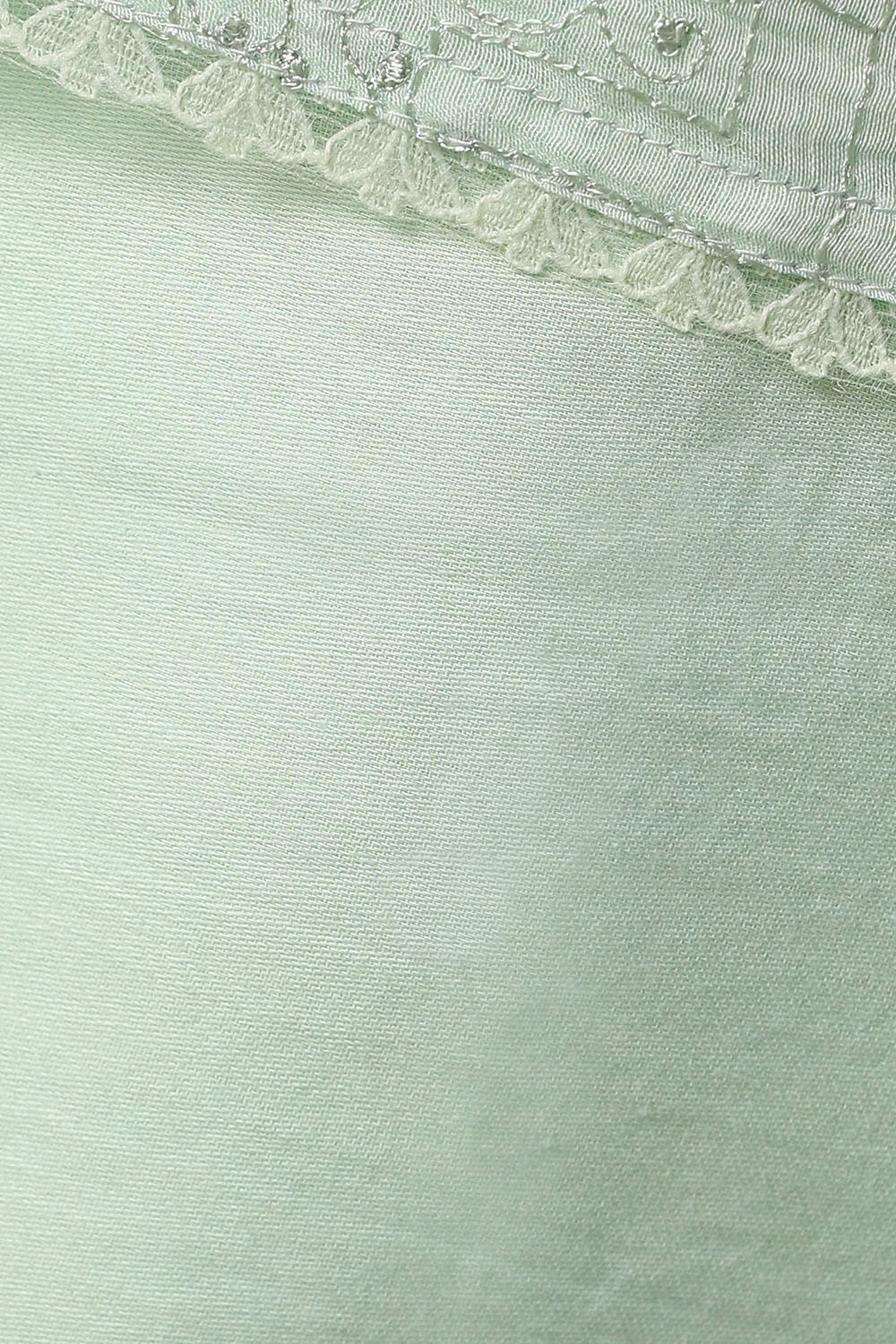 Light Blue Silk Cotton Embroidered Semistitched Suit Set image number null