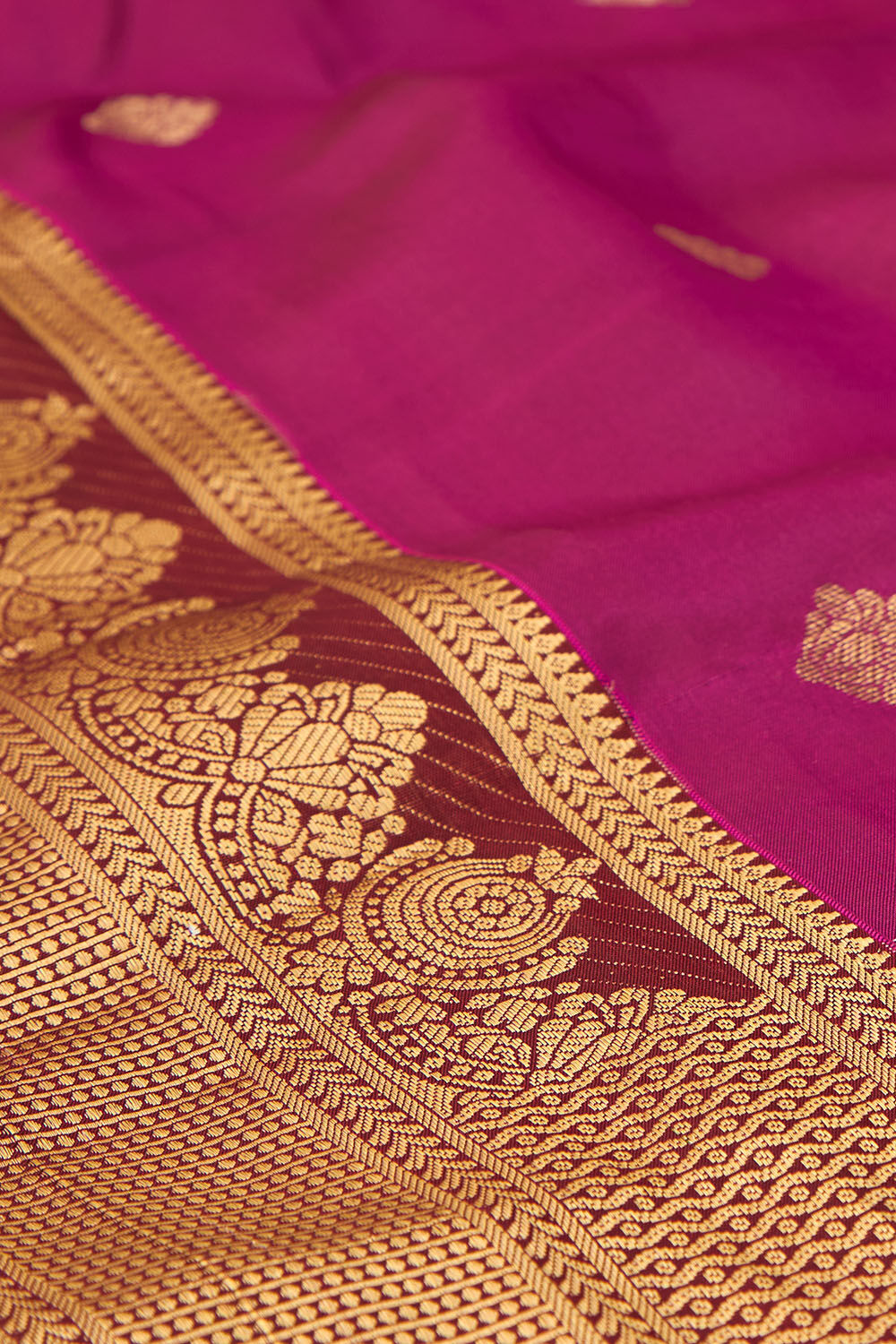 Pink Woven Silk Viscose Saree image number null