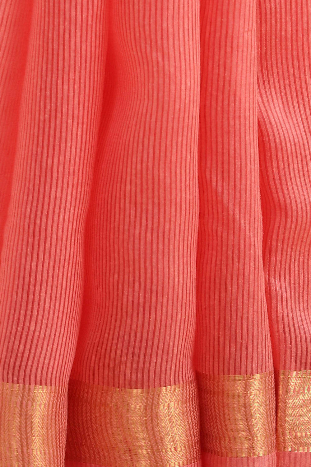 Light Orange Pure Silk Woven Saree image number null