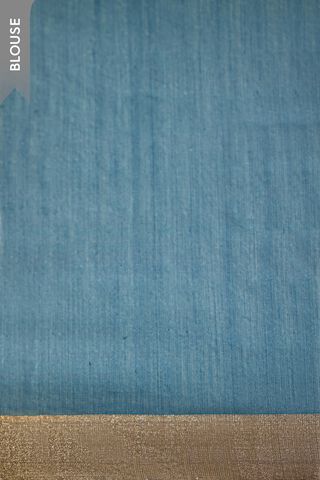 Dark Blue Woven Pure Silk Cotton Chanderi Saree thumbnail image number null