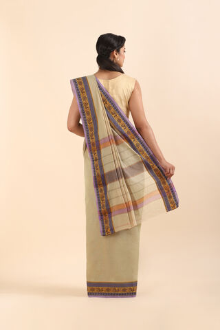 Light Green Pure Cotton South Saree thumbnail image number null