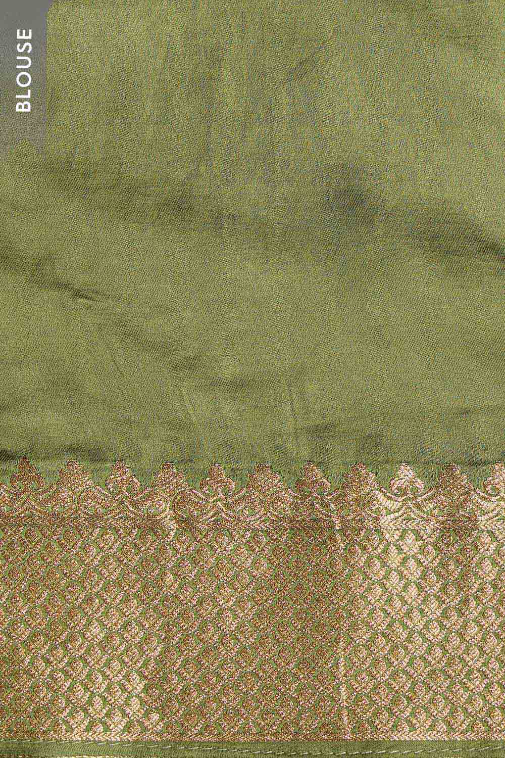 Green Woven Viscose Saree image number null