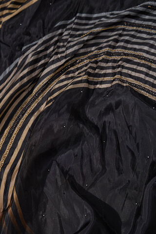 Black Printed Viscose Saree thumbnail image number null