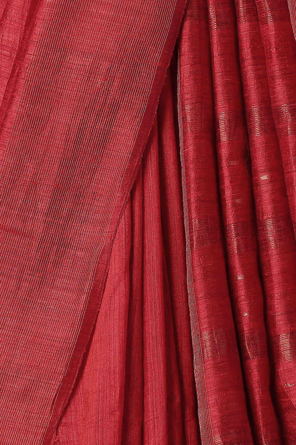 Red Pure Silk Vanya Jamdani Saree image number null