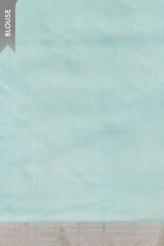 Light Blue Woven Pure Silk Cotton Chanderi Saree thumbnail image number null