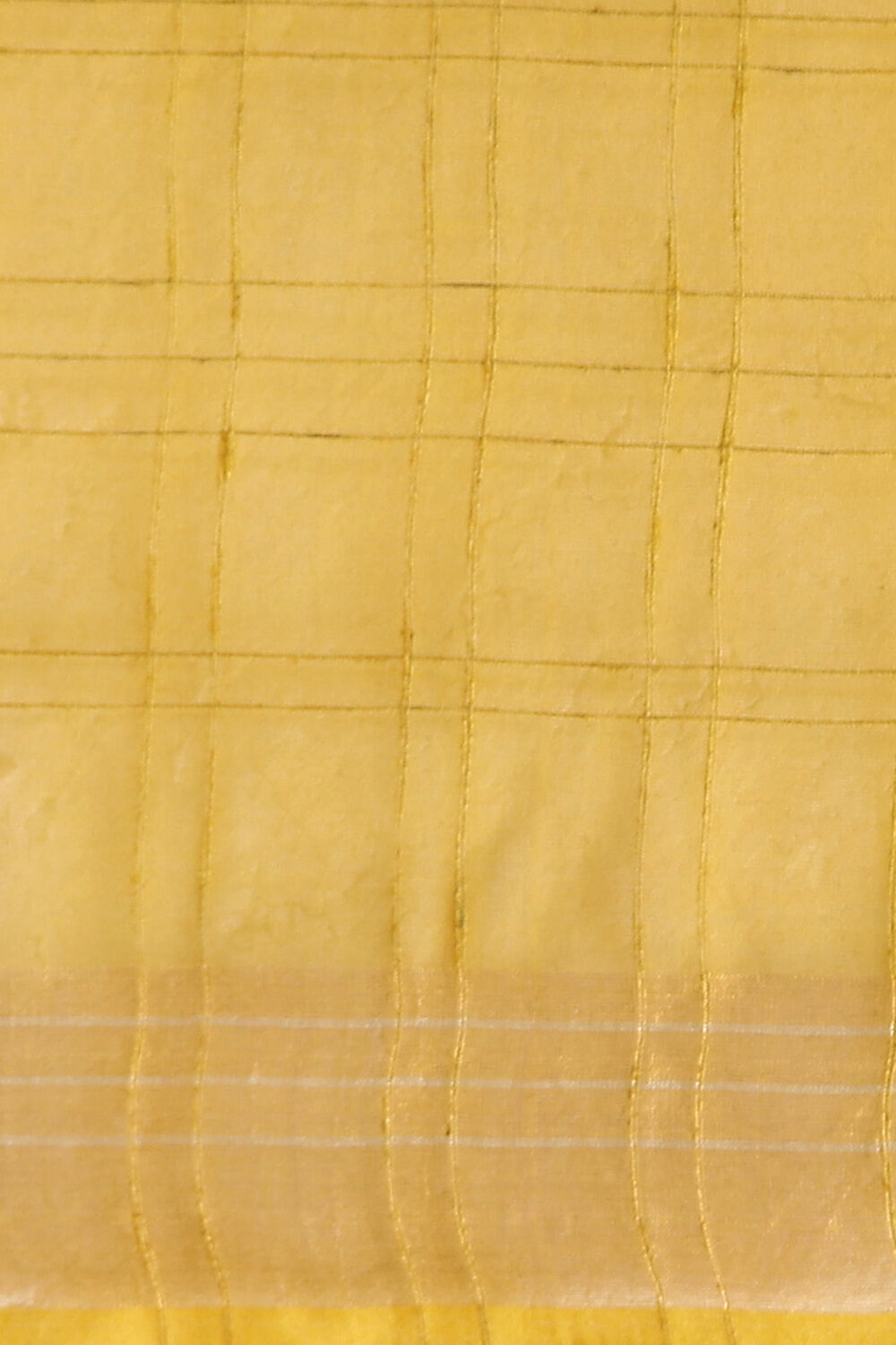 Dark Pure Yellow Tussar Bhagalpuri Saree image number null