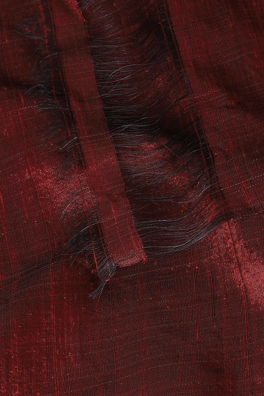 Dark Red Pure Silk Woven Saree image number null