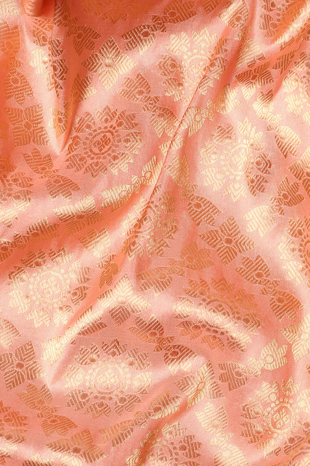 Light Orange Pure Silk Banarasi Brocade Saree image number null