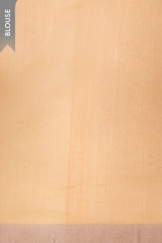 Light Orange Pure Silk Cotton Chanderi Woven Saree thumbnail image number null
