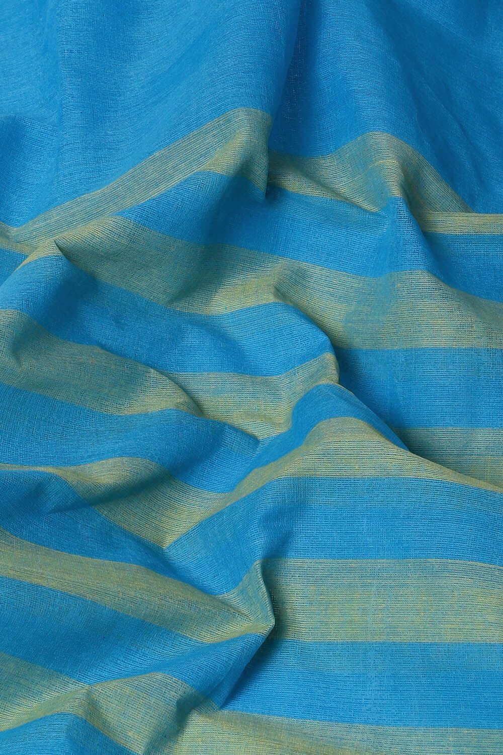 Light Blue Pure Cotton Bengal Saree image number null