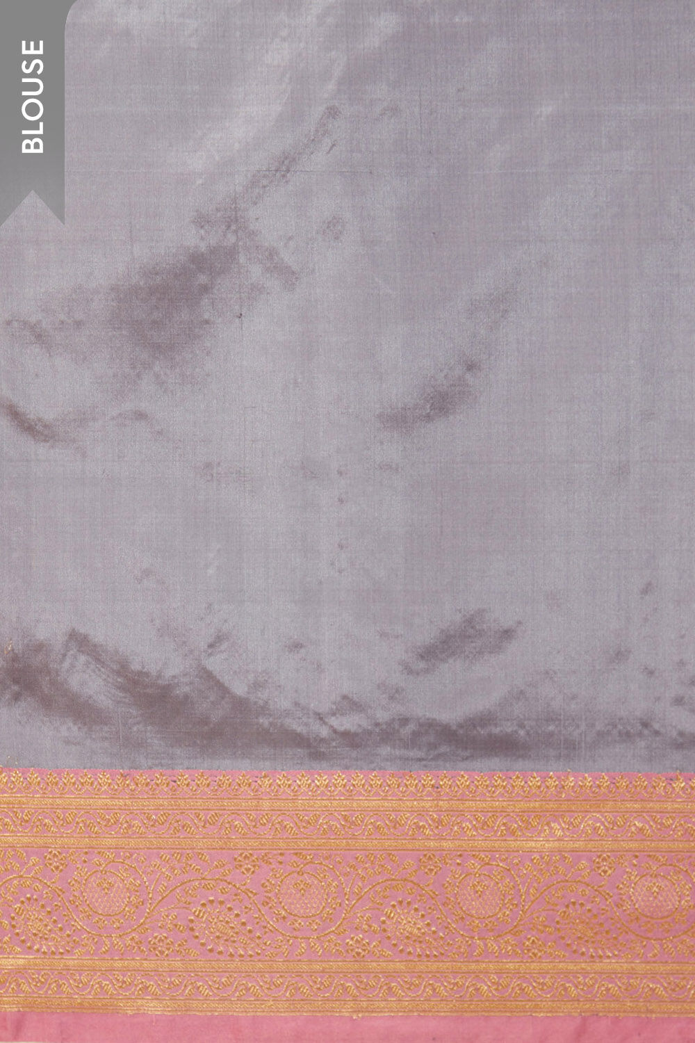 Grey Pure Silk Kadwa Banaras Saree image number null