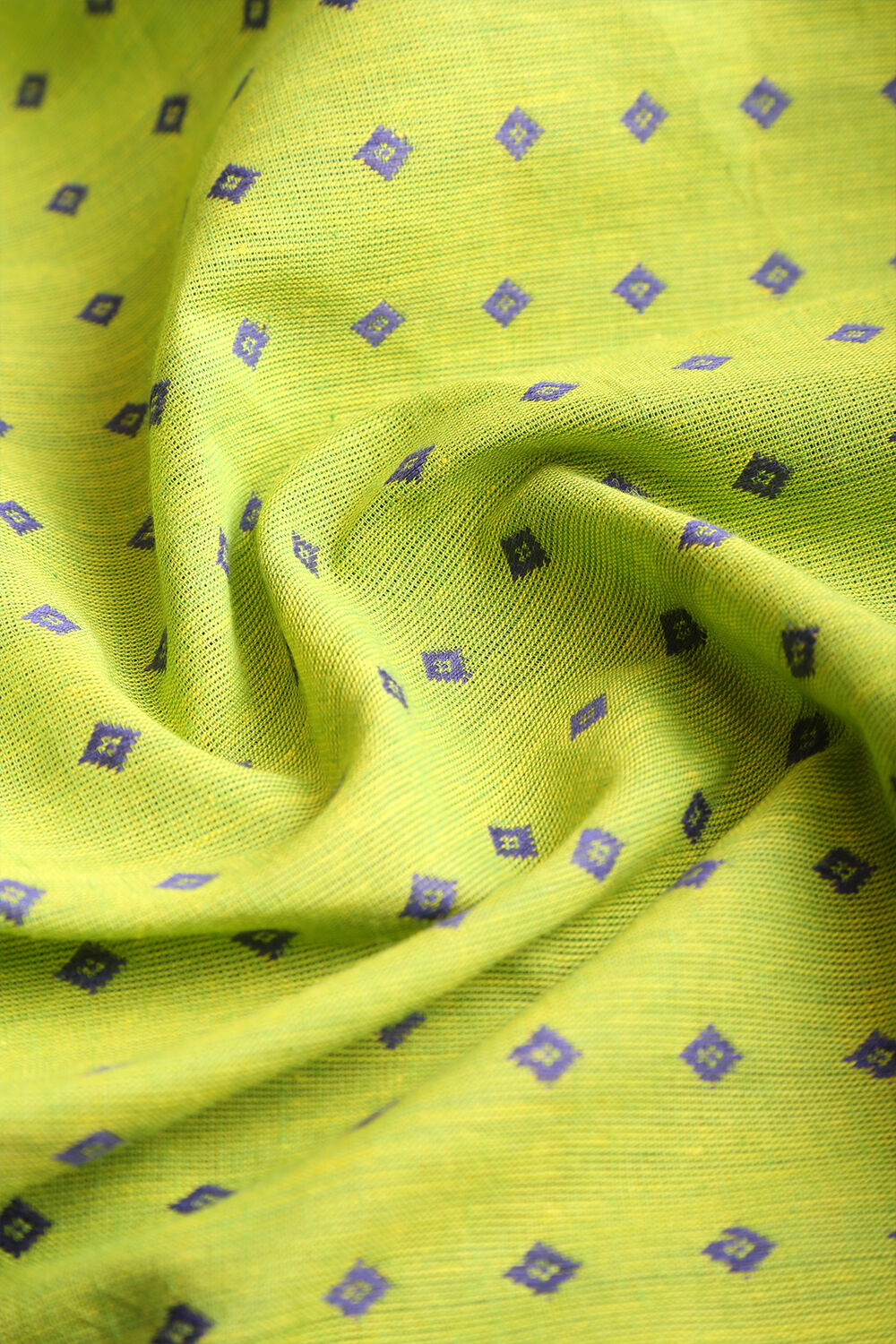 Green Woven Pure Cotton Suit Set image number null