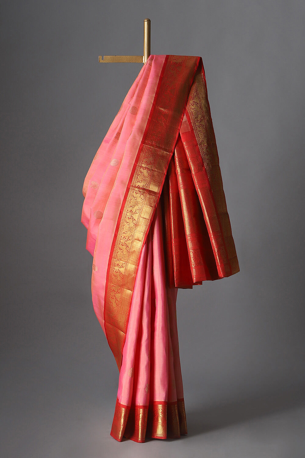 Light Pink Pure Silk Kanjivaram Saree image number null