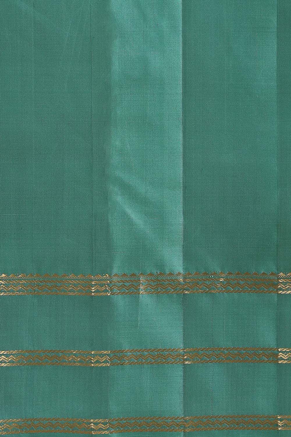 Light Green Pure Silk Kanjivaram inspired Saree image number null