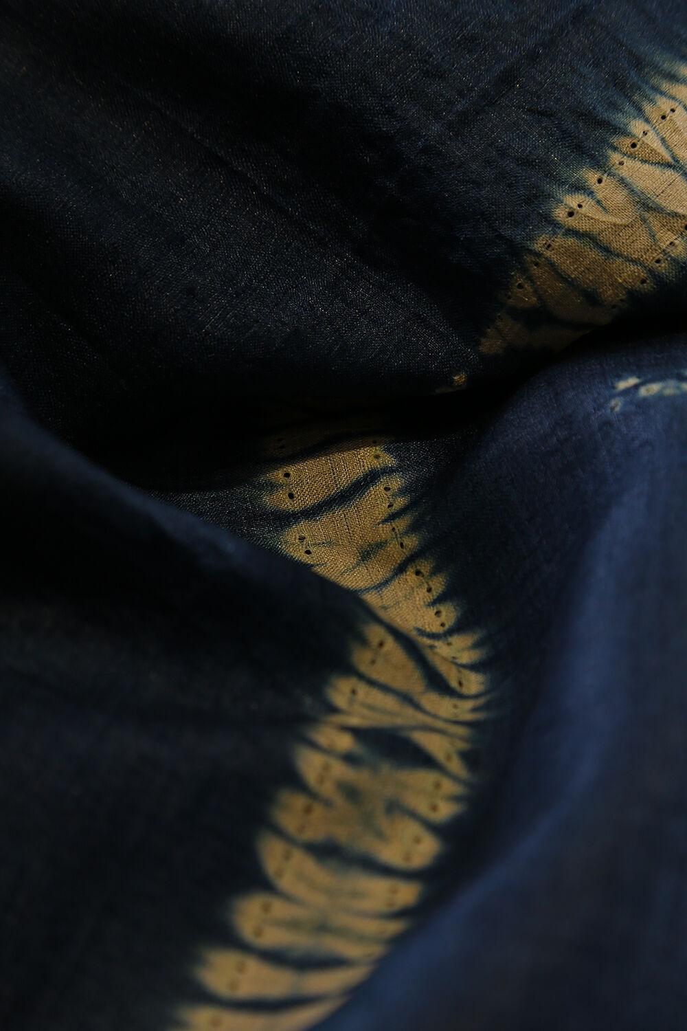 Navy Blue Pure Tussar Silk Suit Set image number null