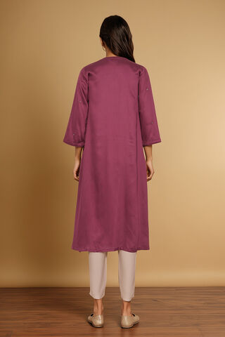 Violet Embroidery Modal Kurta thumbnail image number null