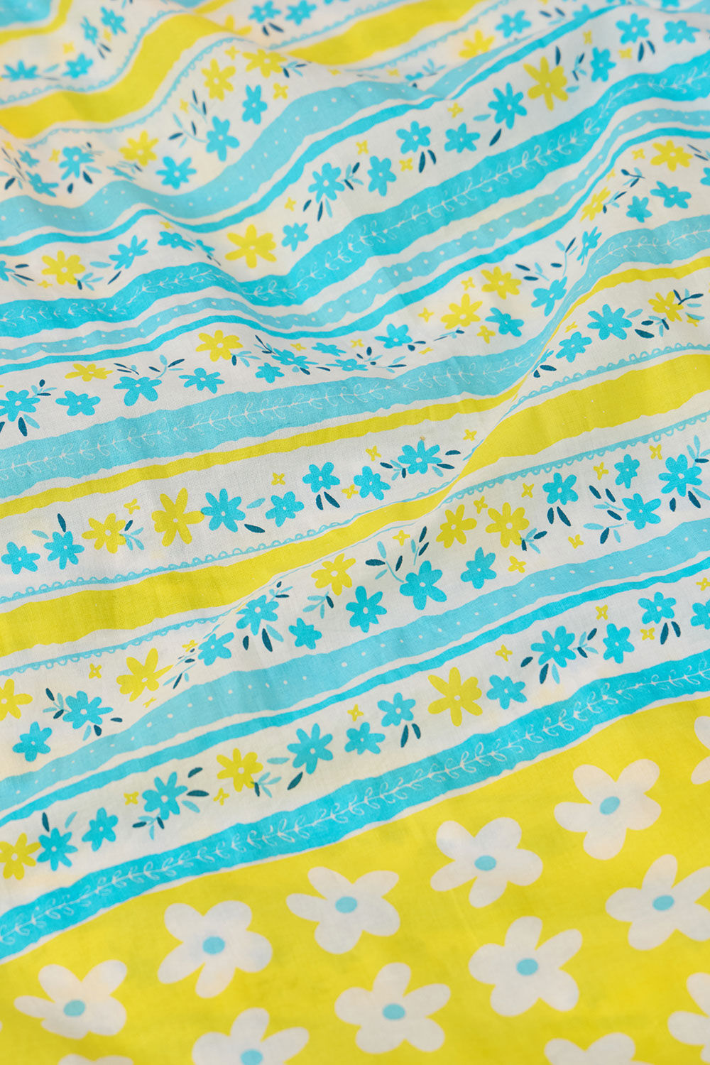 Light Blue Screen Printed Bengal Pure Cotton Saree image number null