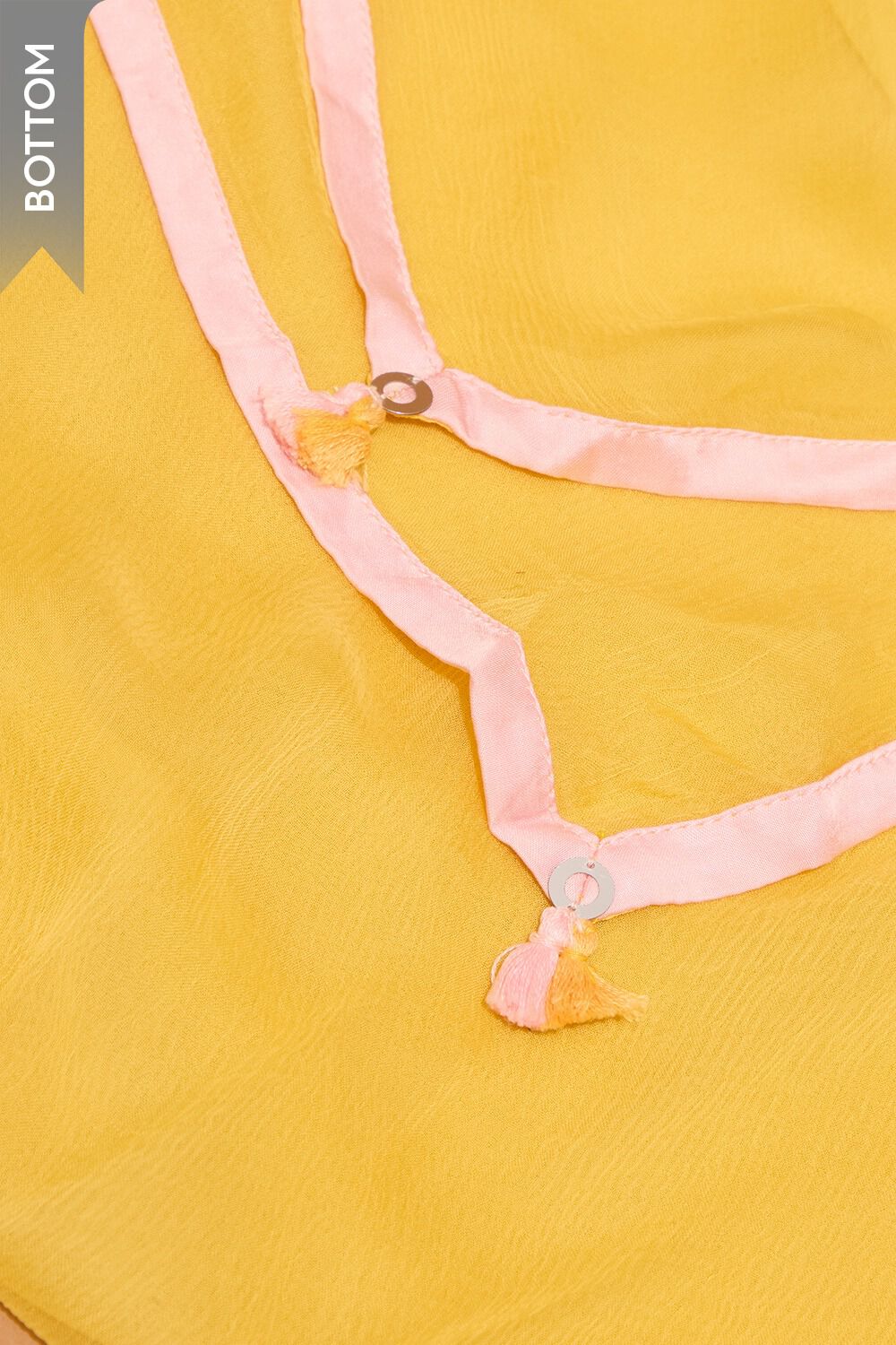 Yellow Pure Silk Cotton Embroidered Unstitched Suit Set image number null
