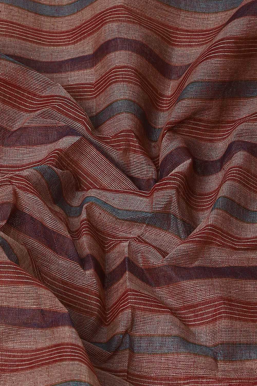 Brown Pure Cotton Bengal Saree image number null