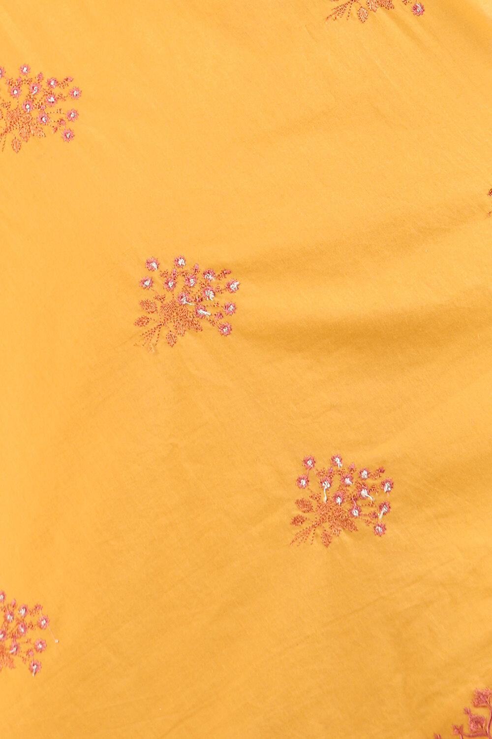 Light Orange Pure Cotton Embroidered Saree image number null